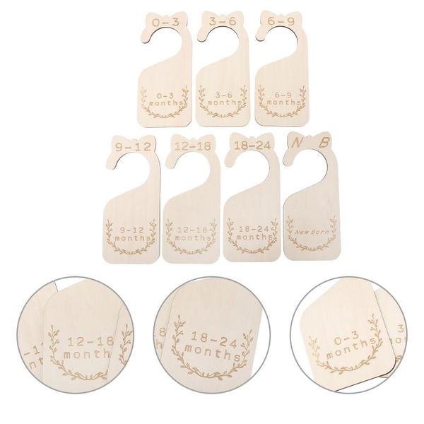 

hangers & racks 7pcs baby closet dividers wooden wardrobe nursery organizer