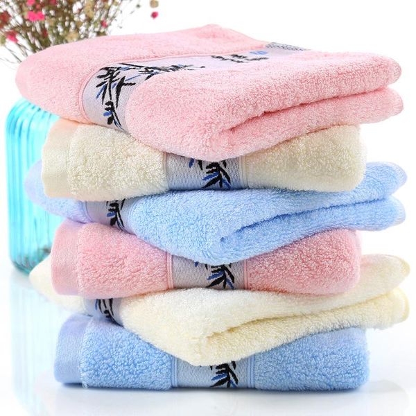 

towel bamboo fiber thickened jacquard weave fresh color facecloth no pilling soft and fluffy charcoal washcloth