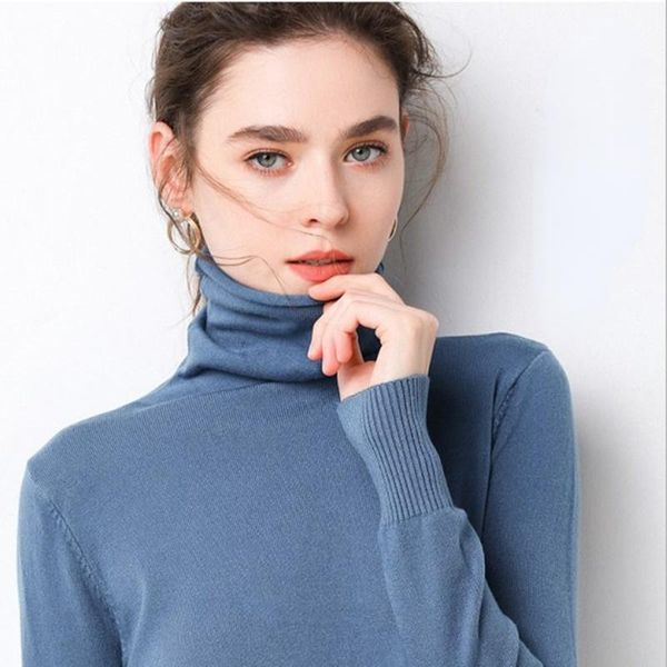 

women's sweaters turtleneck women sweater warm winter solid korean stretch slim lady jumpers cashmere black pullover femme basic knitwe, White;black