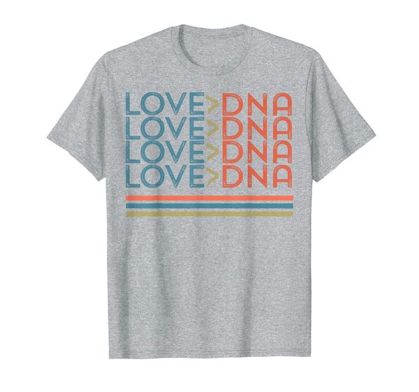 

love greater> dna vintage distressed t shirt adoption foster t-shirt, White;black