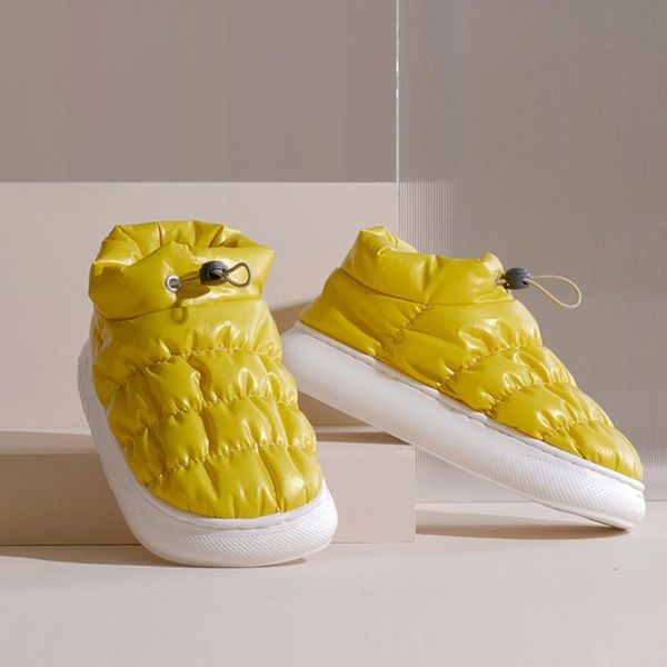 

slippers home waterproof women men shoes light warm plush female winter couples slipper bedroom floor 2021 non-slip slides, Black