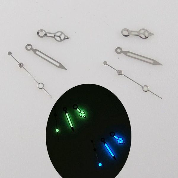

repair tools & kits silver watch hands spare parts fit for nh35 nh36 nh35a nh36a 7s35 4r35 7009 automatic movement blue/green lume