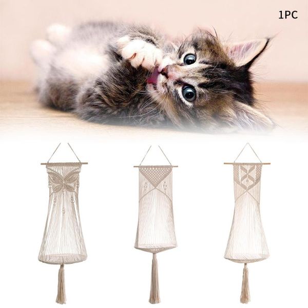 

cat beds & furniture for sleeping gift foldable wear resistant safe soft hammock home decor durable bedroom hand woven wall hanging save spa