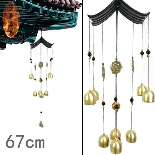 

decorative objects & figurines 1pc bedroom pendant wind chimes chinese bells lucky feng shui hanging ornaments yard garden decor