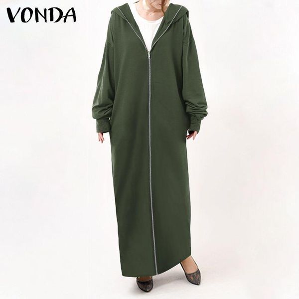 

women's jackets women casual coats loose long sleeve solid maxi 2021 vintage female zipper outwears plus size, Black;brown