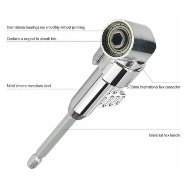 

14pcs/set screwdriver bit holder 360 90 105 degree angle driver hand tools