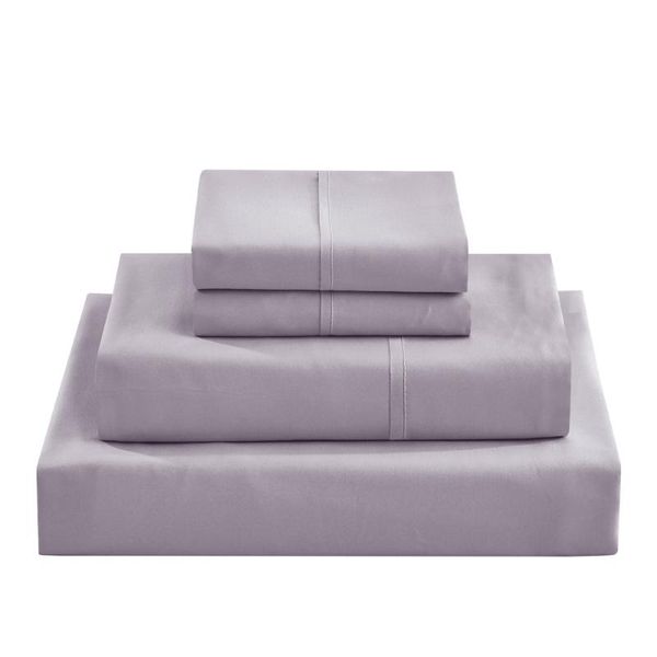 

bedding sets bed linen single piece amazon pure color custom brushed sheet home textile cross-border four-piece set