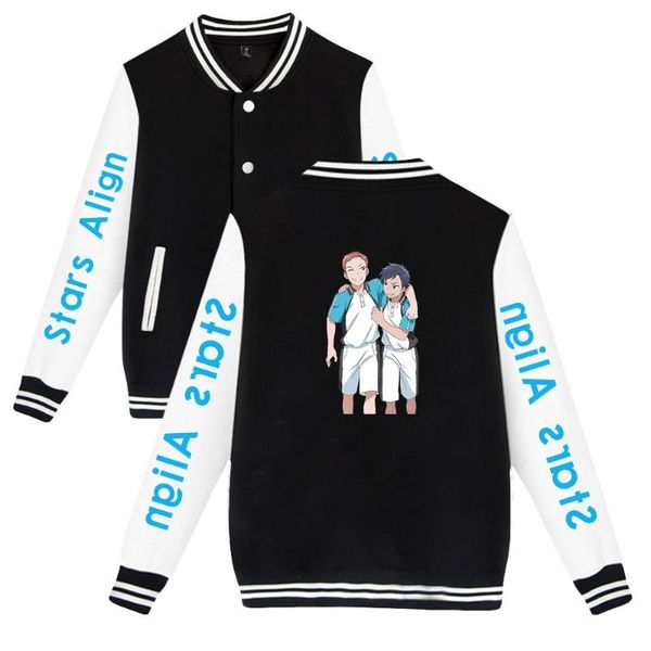 

men's jackets men/women autumn/winter anime hoodies cosplay baseball sweatshirts 2d fashion design cute mix-up outwear clothes, Black;brown