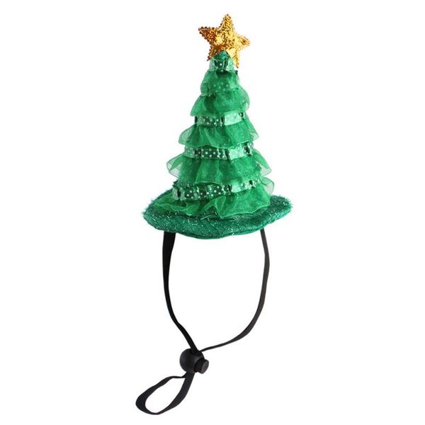 

party hats 1pc christmas tree pet hat adjustable cat dog cap gift
