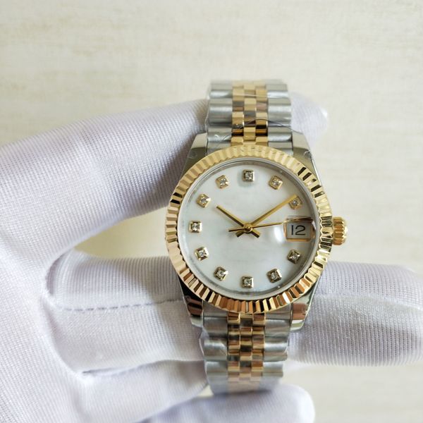 

4 styles women's watches 278273 2022 new super bp factory ladies rome diamond dial classic 31mm automatic movement christmas gift with, Slivery;black