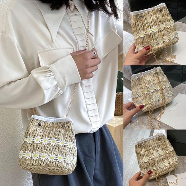 

waist bags summer women's chain shoulder bag fashion creative pouch for ladies leather small daisy messenger