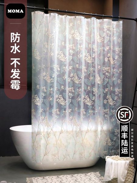 

modern minimalist art shower curtain rings fabric waterproof flowers douchegordijn bathroom accessories eh50sh curtains
