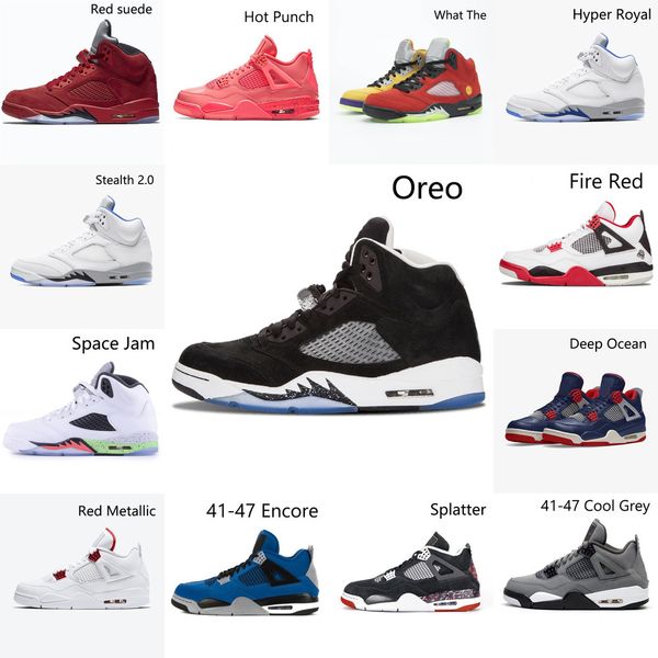 

umpman 5 union 4 mens basketball shoes university blue stealth 2.0 cactus jack white cement bred trainers men sports sneakers 30ickh