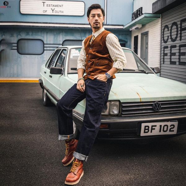 

men's vests mj-0009 red read description asian size vintage looking 100% cotton waistcoat mens casual thick stylish corduroy vest, Black;white