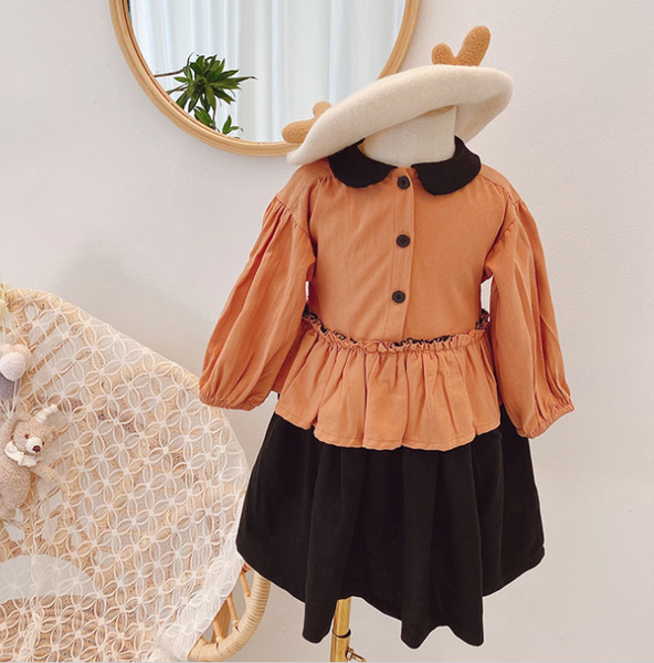 

new kids 2021 spring clothes patchwork girls cotton ruffles dance party princess dress for children dance clothing, White