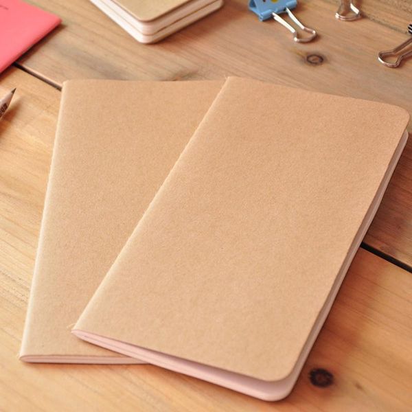 

sheet diary note book a5 kraft paper journal blank page stationery graffiti planner office notepads, Purple;pink