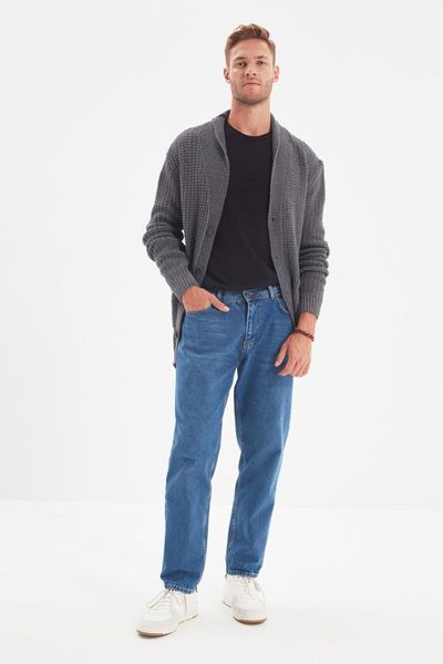

men's jeans trendyol men 's relax fit tmnaw22je0027, Blue