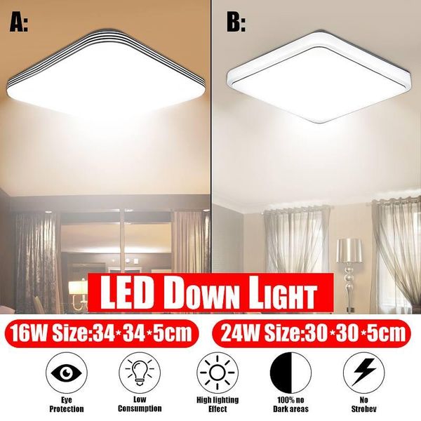 

led ceiling lights modern lamp living room lighting fixture bedroom kitchen surface mount flush panel
