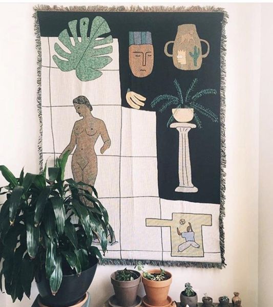 

tapestries girl abstract tapestry vintage picasso wall hanging background tassel living room decoration chambre ed50gt