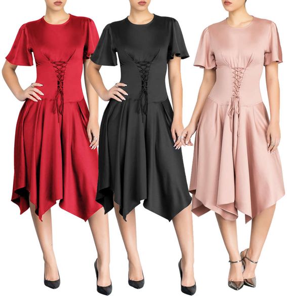 

2021 new standard women's dress with bra strap, Black;pink
