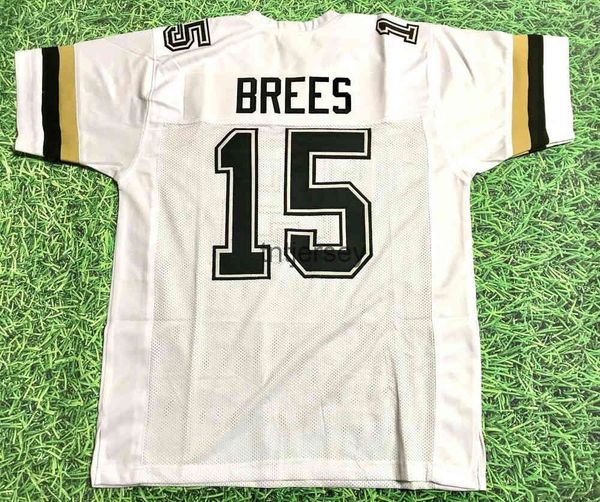 

custom drew brees purdue boilermakers white jersey saints stitched add any name number, Black