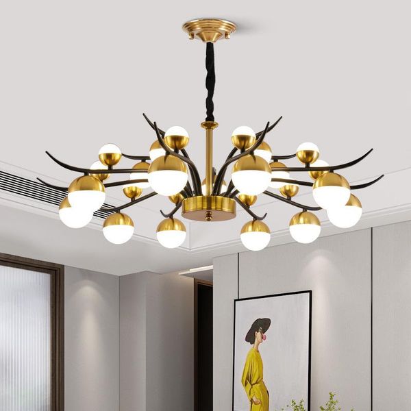 

chandeliers modern minimalist villa home living room dining led lamp nordic creative bedroom study el guest chandelier lighting