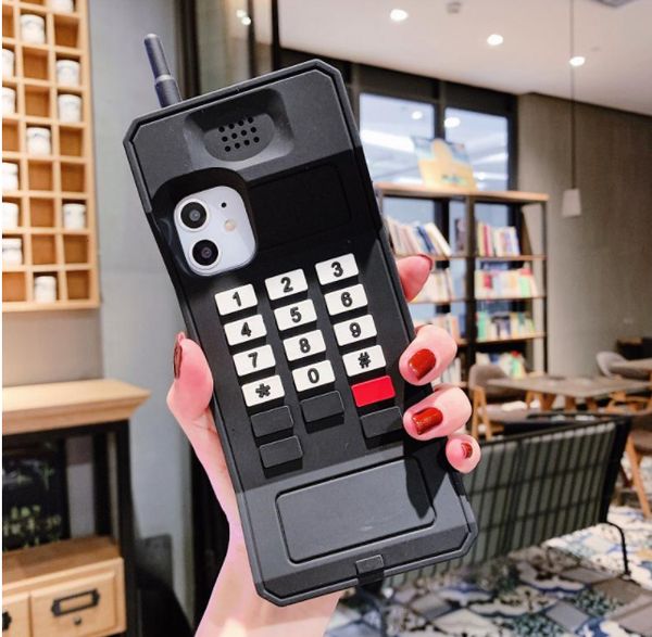 

3d cellular classic mobile phone case for iphone 11 case 11pro max xs max 12 8 plus retro protection anti cellulite soft cover