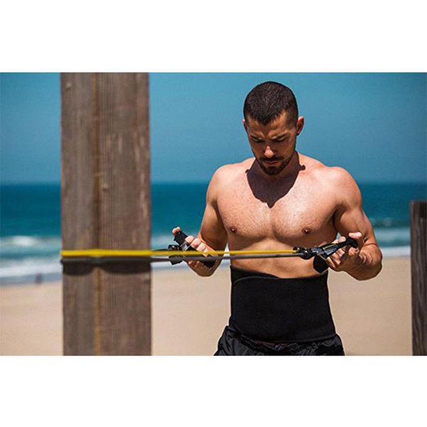 

waist trainer belt body underbust shaper shapewear tummy control sport fitness hv99 support, Black;gray