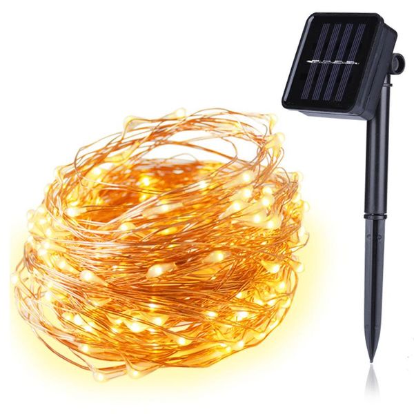 

solar lamps outdoor 10m 20m lamp led string fairy lights flash 100/200leds waterproof for ramadan christmas garden wedding decoration