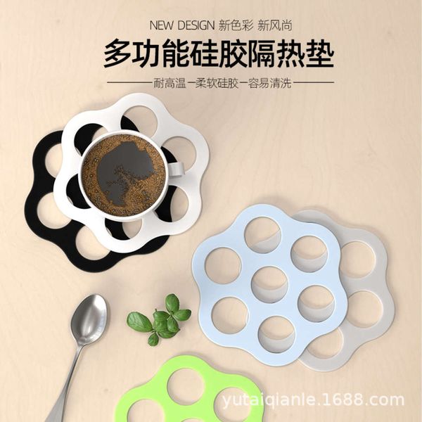

nordic i wind silicone insulation mat household pot bowl tea cup non slip dinner plate tableware supplies