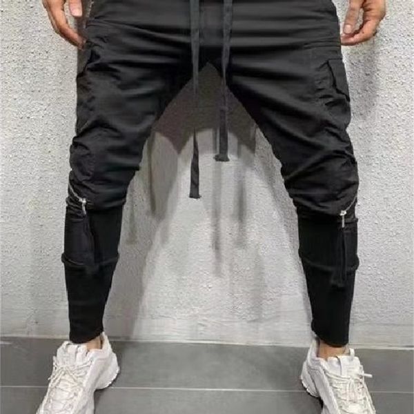 

2019 personalized fitness jogging men's pants, Black