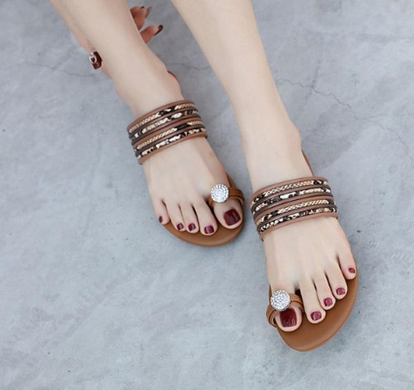 

slippers women summer flat shoes woman beach flip thong slides slipper outdoor bohemia plus size sandalias mujer sapato femininon210, Black