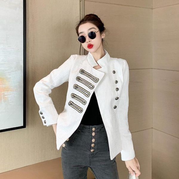 

heavy button coat casual women's jackets, Black;brown