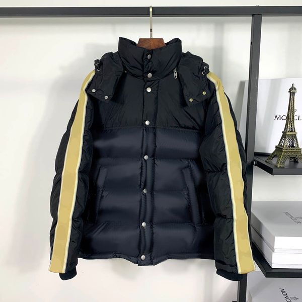 

fashion women down jackets womens mens casual winter parkas letter pattern outerwear men coats thick, Black