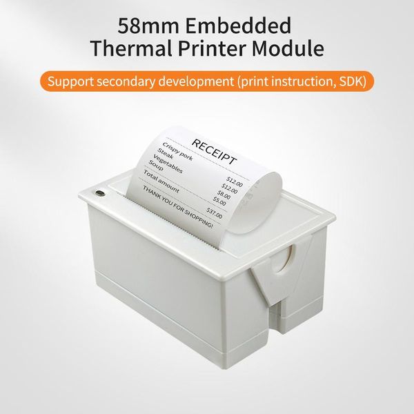 

printers aibecy mini 58mm embedded thermal printer module receipt ticket barcode esc/ print with usb/rs232l interface