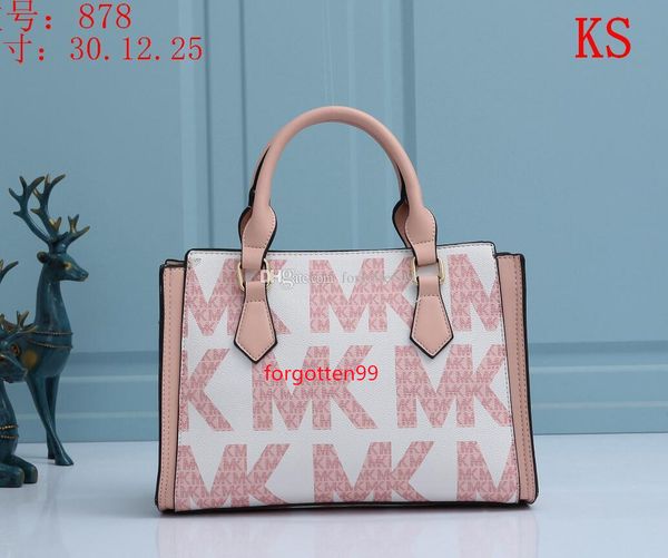 

048 michaels mks kor women's leather chain handbag shoulder envelope crossbody shopping bags messenger bag, Black;brown