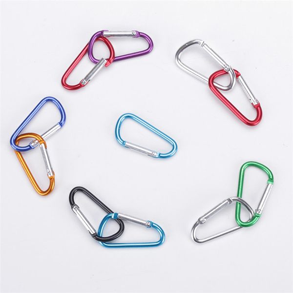 

kimter locking carabiner clip key rings pretty sturdy heavy duty carabiners keychain for traveling camping organize accessories p74fa, Slivery;golden