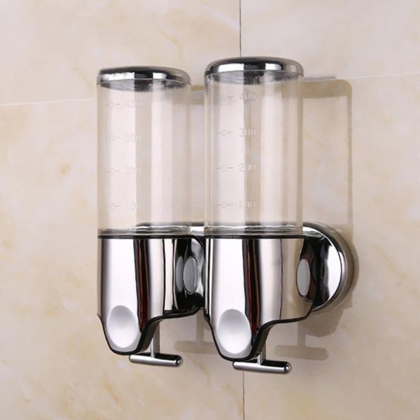 

500ml soap dispenser wall mounted bathroom double liquid dispensers press type