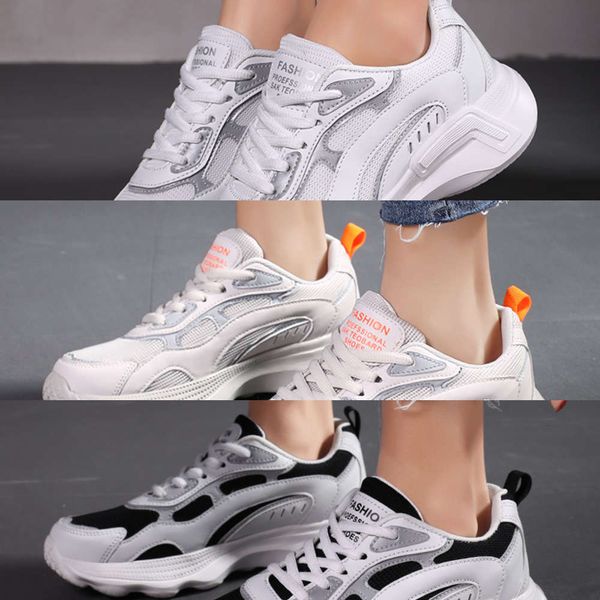 

casual shoes mesh women's shoes 2021 spring new soft soled casual breathable sports casual jogging travel pug4, Black