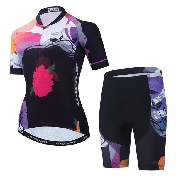 

racing sets weimostar summer cycling jersey set women short sleeve bicycle clothing quick dry mtb bike kit, Black;blue