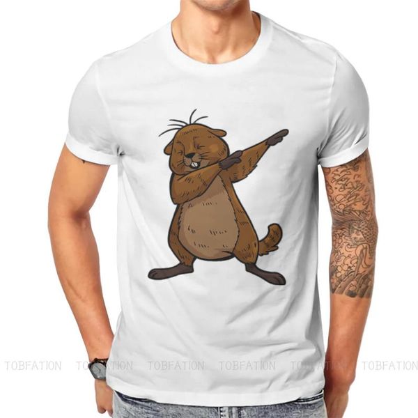 

men's t-shirts dabbing 2021 style tshirt groundhog day phil rita larry candlemas spring creative gift idea t shirt stuff ofertas, White;black