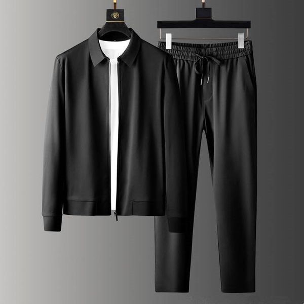 

men's tracksuits ww09391 fashion sets 2021 runway luxury european design party style clothing, Gray