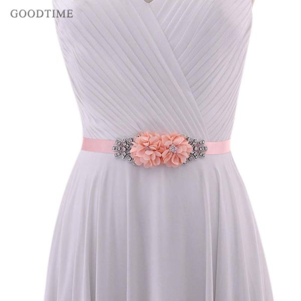 

wedding sashes fashion belt for bridal women rhinestone flower braided girdle accessories lady party dress up, White