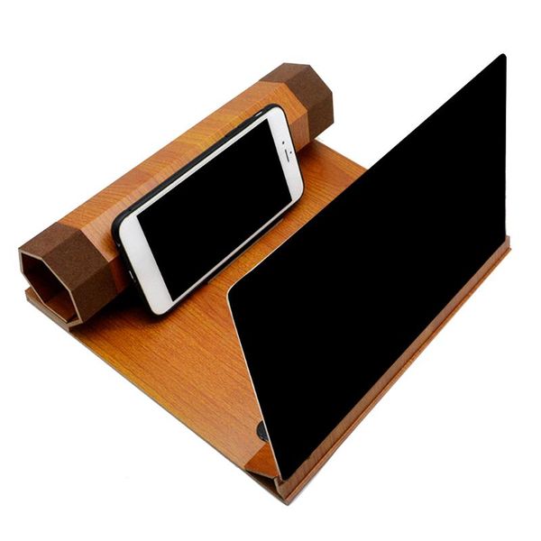 

amplifying 12 inch deskwood bracket mobile phone video screen magnifier holder mount cell mounts & holders