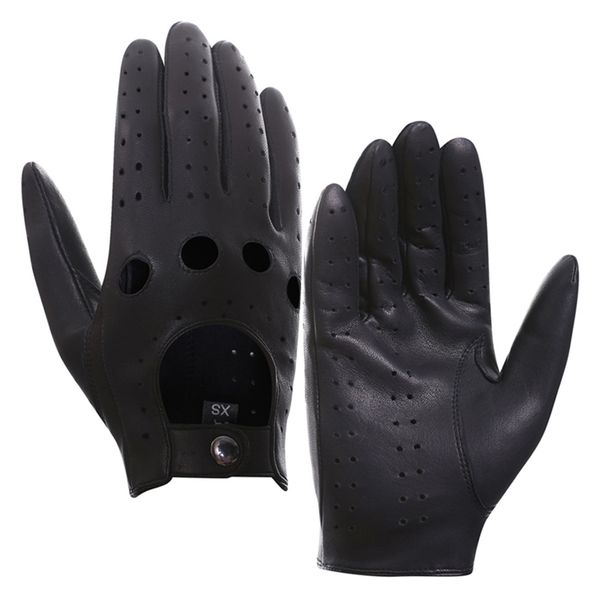 

harssidanzar mens lambskin leather driving gloves unlined vintage finished touchscreen 211124, Blue;gray