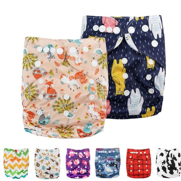 

baby washable diapers adjustable bamboo charcoal inner pocket diaper reusable cloth nappies with double leg gusset