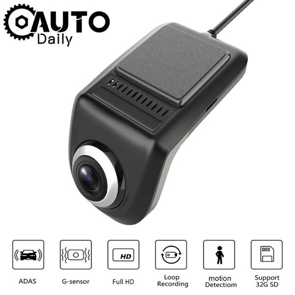 

full hd 1080p min car dvr camera adas auto video recorder dash cam for android multimedia player g-sensor dvrs registrar