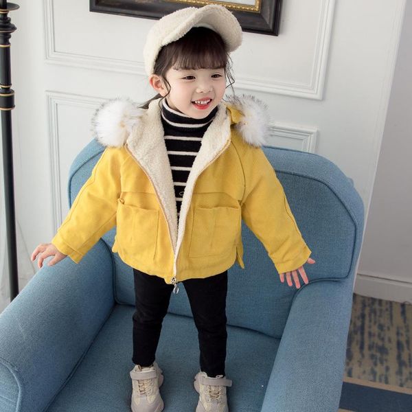 

coat baby girls winter clothes cute warm jacket kids caots 1pc, Blue;gray