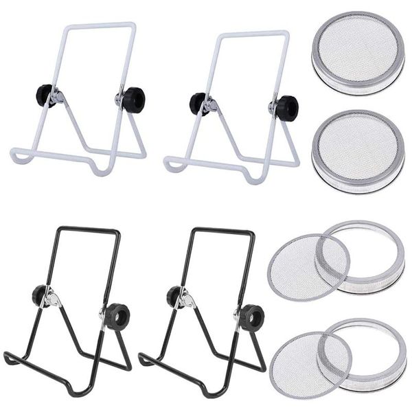 

kitchen storage & organization stainless steel sprouting jar lid stands for wide mouth mason jars canning to make sprout