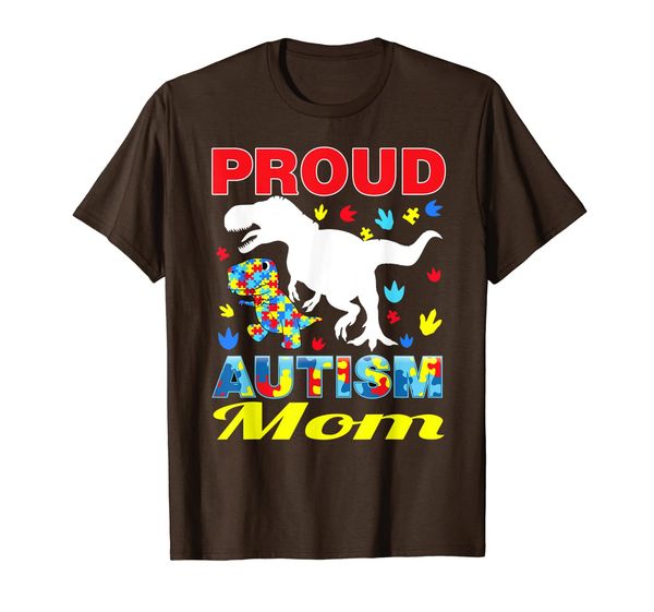 

Proud Autism Mom T-shirt Dinosaur T-rex Autism awareness, Mainly pictures